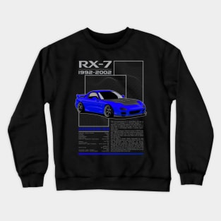 RX7 FD (blue) Crewneck Sweatshirt